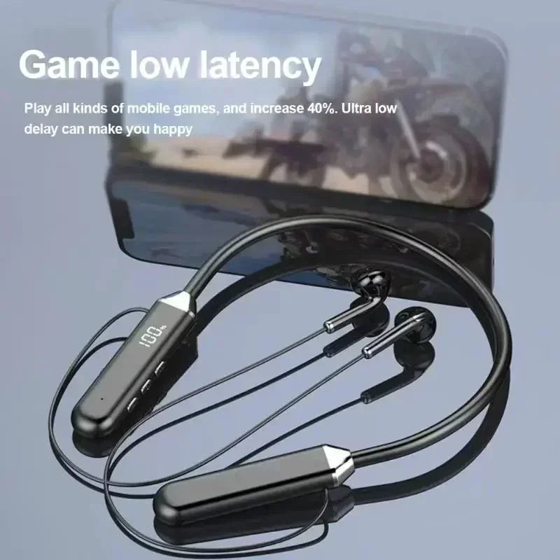 TWS HiFi Sound Neckband Long battery Life Wireless Bluetooth5.3 Headphones Earphones Sports Gamer Headsets Noise Reduction