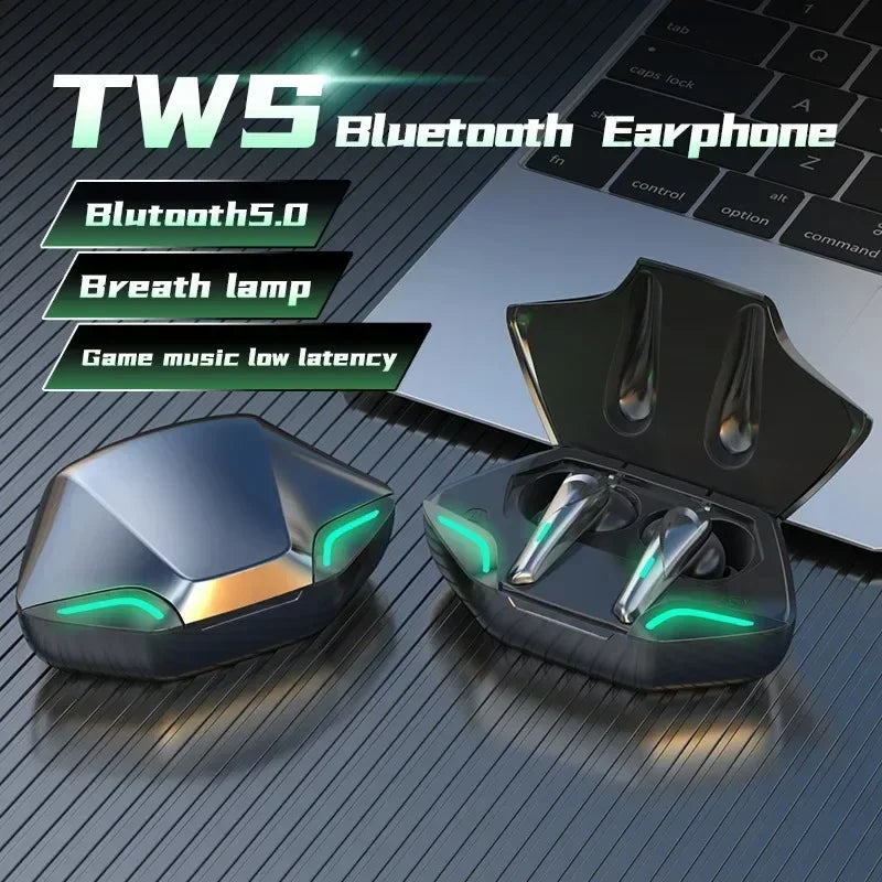 Wireless bluetooth Headset TWS 5.3 Stereo Earbuds Low Latency Earphones Bluetooth With Mic for smartphones