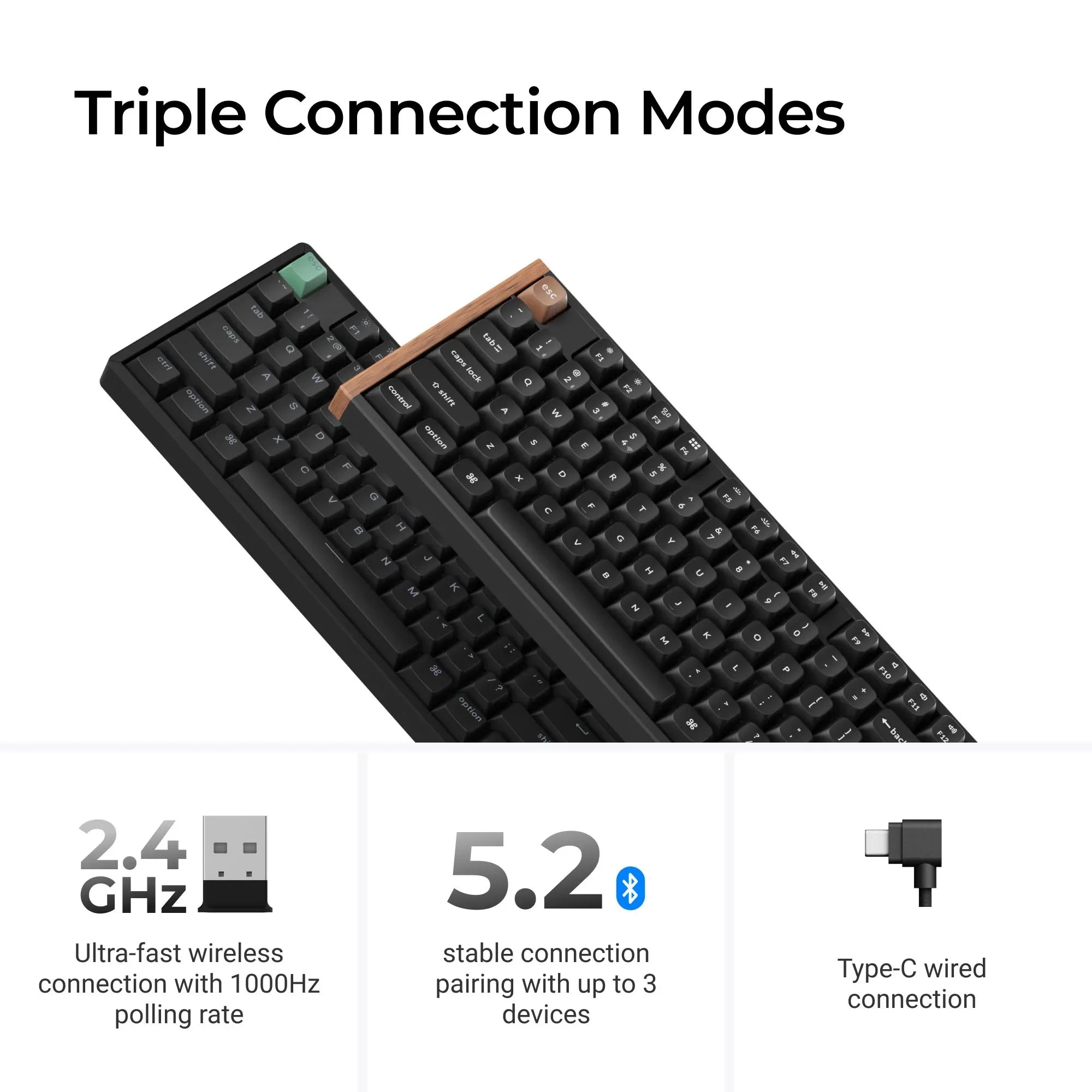 Keychron K10 HE Wireless Magnetic Switch Custom Keyboard Special Edition Full Size RGB Backlight Double-Shot PBT Keycap