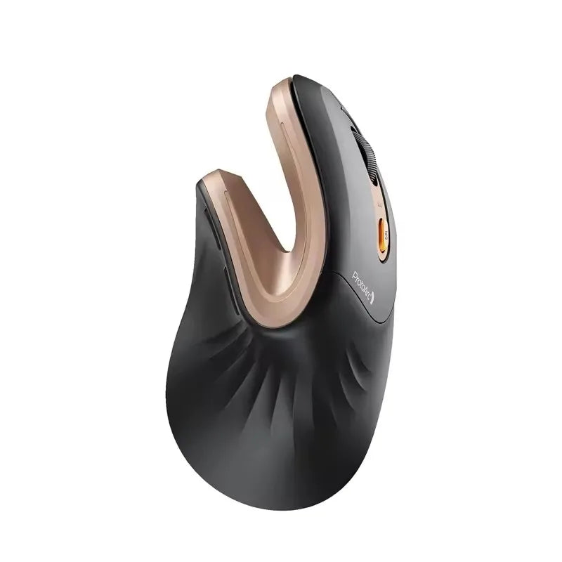 ProtoArc Ergonomic Vertical Mouse EM11 NL Rechargeable Wireless Mouse BT Ergo Mice with 3 Multi-Device 2.4GHz Optical Mice
